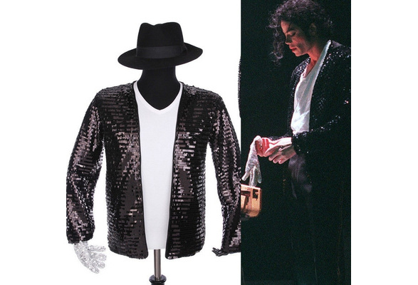 Michael Jackson Billie Jean Jacket+Pant+Socks+Glove+Hat Cosplay Costum –  Coserz