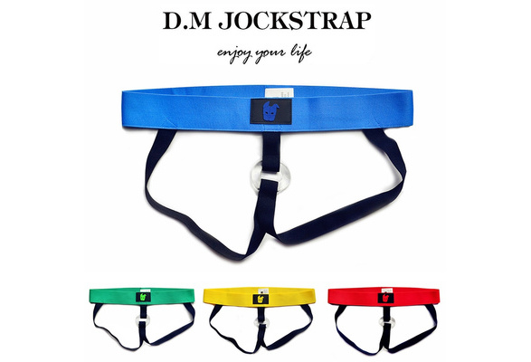 Sexy Men's Jockstrap Gay Underwear Thongs Elasticity Silicone Time Delay Penis  Ring Cock Rings