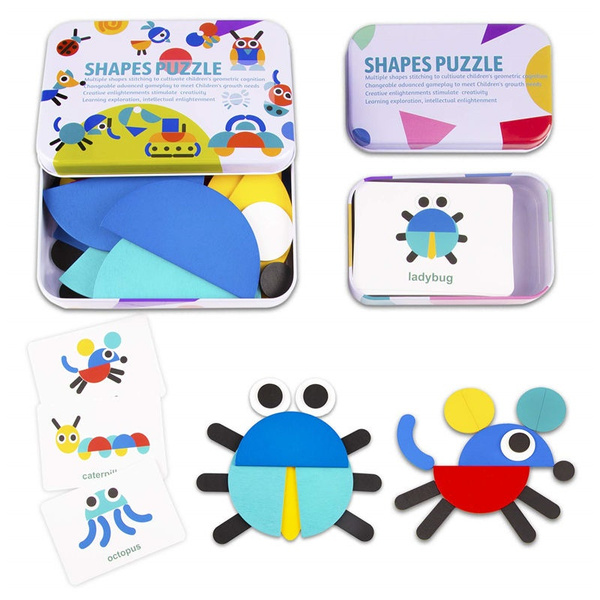 educational wooden pattern blocks