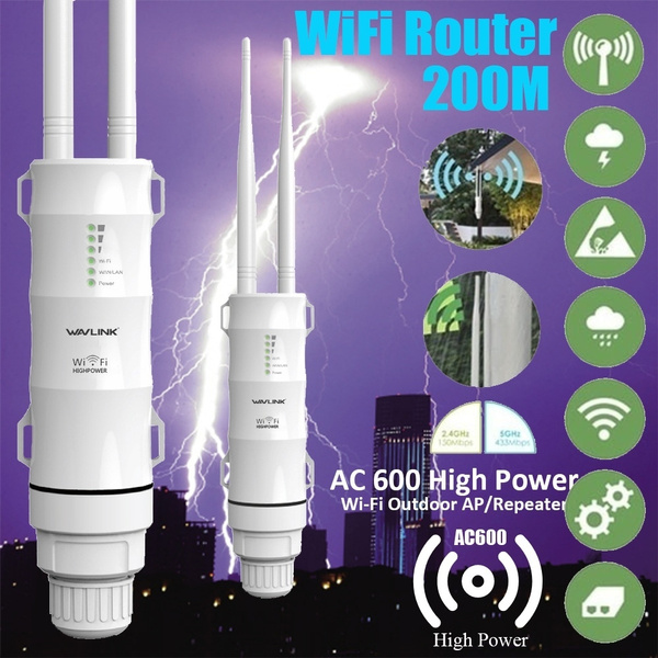 bijtend maak het plat gebonden Wavlink AC600 Waterproof 3-1 Repeater High Power Outdoor WIFI Router WLAN  Repeater 300Mbps Wireless Router Wifi Extender | Wish