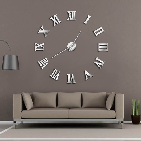 decoración moderna para el hogar, Pegatinas de pared DIY para reloj decoración moderna para el hogar, Pegatinas de pared DIY para reloj