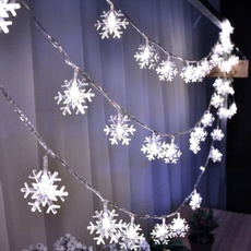 christmasfairylight, led, xmaslightstrip, snowflaketwinklestringlight