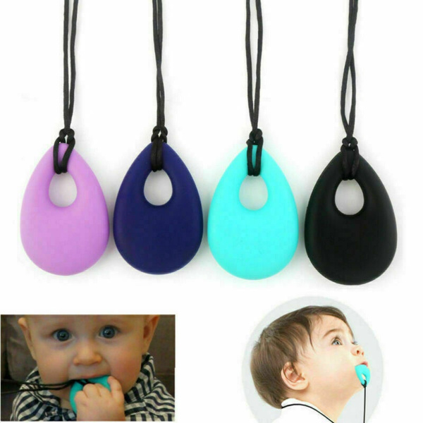 New Children Chewy Necklace Anti Autism ADHD Biting Sensory Chew
