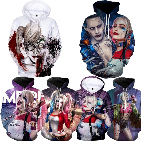 New Hot Harley Quinn 3d Hoodie Unisex Pullover Cool Hoodie Movie 3D Sweatshirt Men s Casual Sweater Women s Street Hoodie