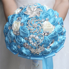 Diamond Jewelry, lakeblueivorybouquet, handmadeweddingflowerbouquet, Bridal wedding