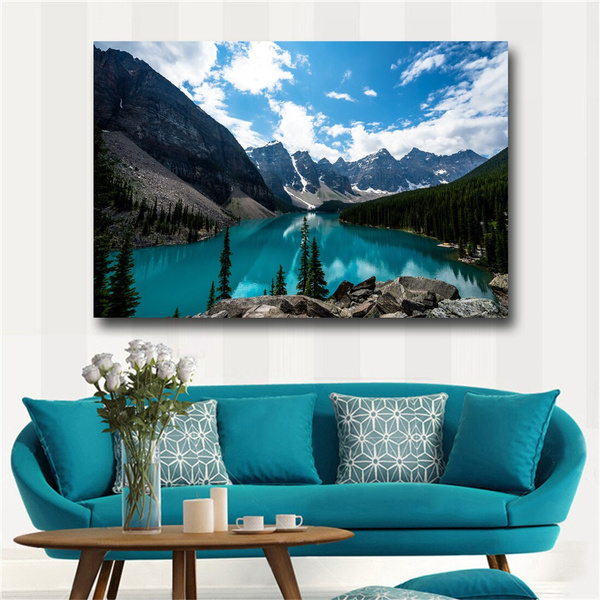 Picture Wall Art Lake Louise Canada Landscape Wall Pictures for Living