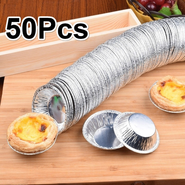 50Pcs Aluminum Foil Muffin Cupcake Cups