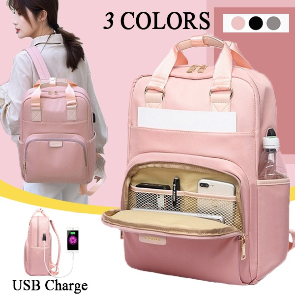 pink laptop backpack