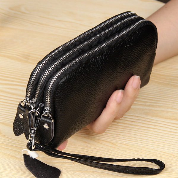 Cheap Drawstring Nubuck Leather Zipper Women Wallet Large Capacity Long  Designer Female Purse Lady Big Card Holder Phone Money Bag | Joom