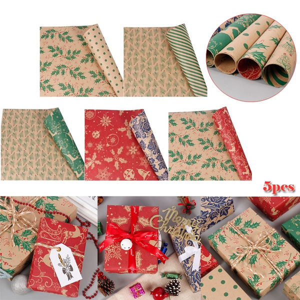 christmas wrapping paper gift bags