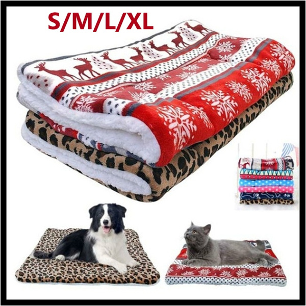 Pet Bed for Dog Cat Crate Mat Soft Warm Pad Liner Home Indoor Outdoor 