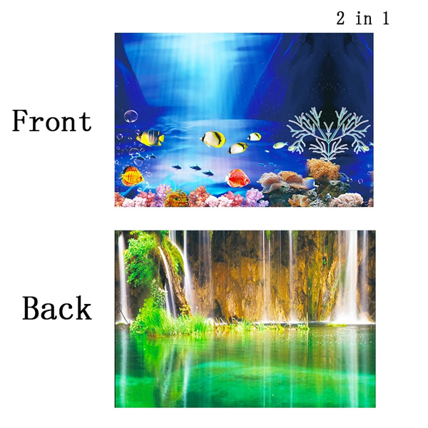 1pc Fish Tank Aquarium Background Sticker Wallpaper Adhesive Backdrop  Wallpaper Pictures | Wish