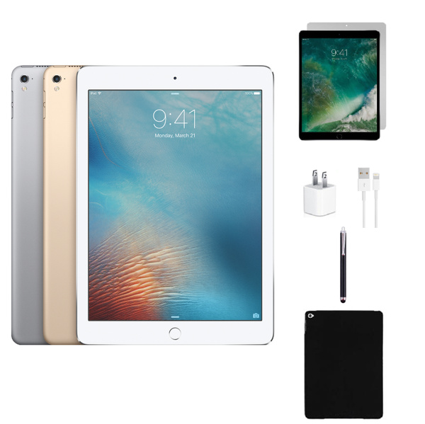 Apple iPad Air / iPad Air 2 Bundle: Tempered Glass, Case, Stylus