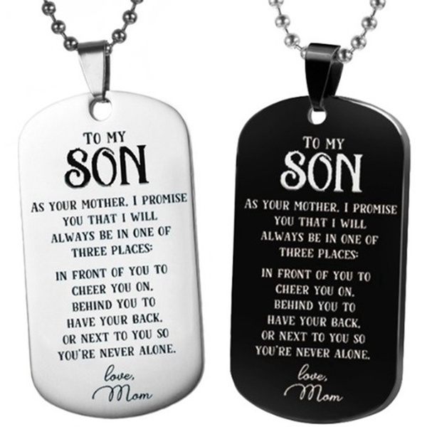 To my son love sale mom necklace