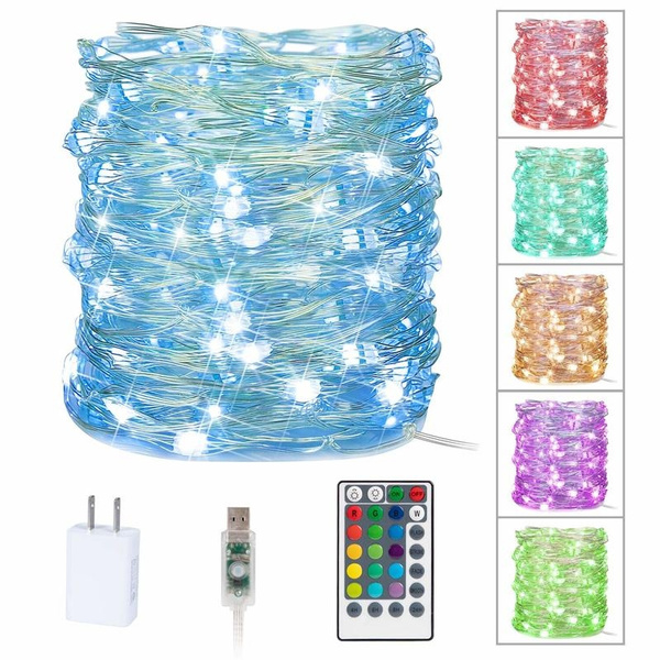 Remote Controlled 50 LED Multi-Color Fairy String Lights