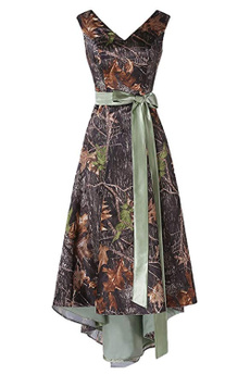 camouflagebridalgown, Shorts, ladies dress, Evening Dress