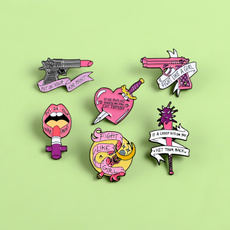 lipstickpin, Jewelry, Pins, feminist