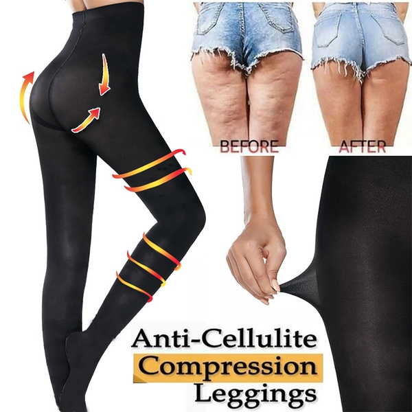 Women High Waist Anti Cellulite Compression Leggings Slimming Shaper  Trousers | eBay