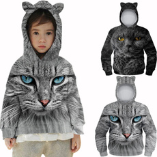 boyandgirl, Cat Sweatshirt, Fashion, Sleeve