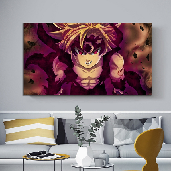 1pcs The Seven Deadly Sins Dragon's Sin of Wrath Meliodas Poster HD