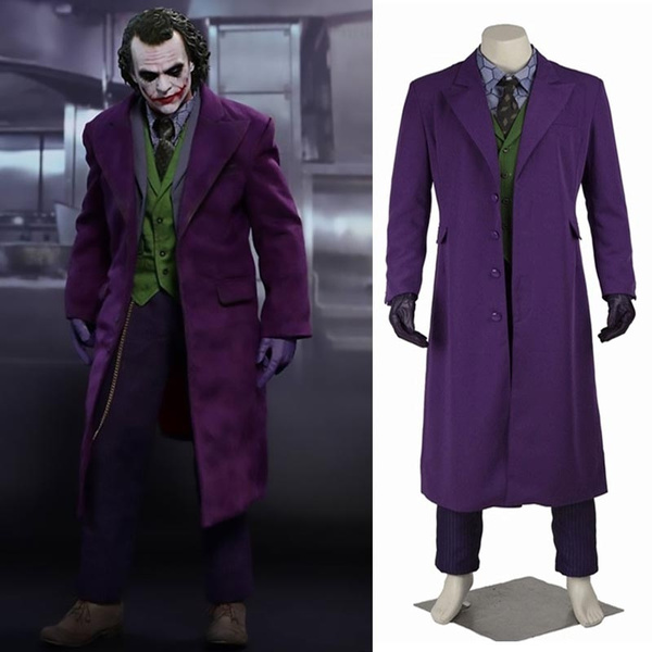 purple joker trench coat