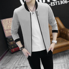 Casual Jackets, collar slim, Mode, koreanversion