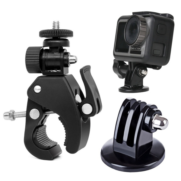 Xiaoyi and Other Action Cameras Durable GuiPing Fixed Metal Motorcycle Holder Mount for GoPro HERO8 Black//Max // HERO7 Color : Blue DJI OSMO Action