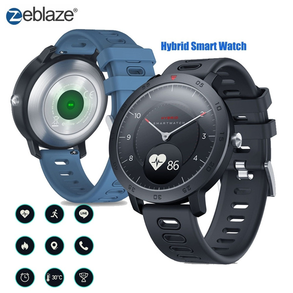NEW Fashion Zeblaze Hybrid Smart Watch Bluetooth Clock for Men Women  Waterproof Sport Watches Heart Rate Sleep Blood Pressure Monitor Weather |  Wish