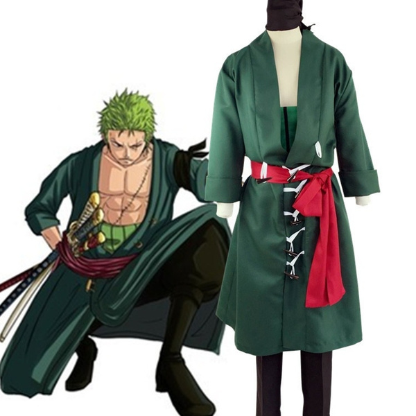 Men Details About One Piece New World Zoro Robe Anime Costume Cosplay Specialty
