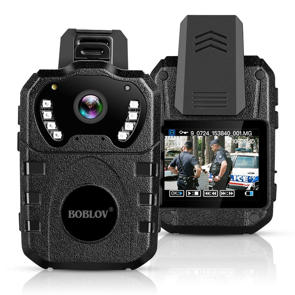 BOBLOV 1080P HD Body Worn Camera,Portable Multifunctional 170 Degree IR ...