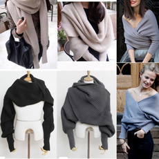 rayonshawlscarf, offshouldersweater, Fashion, shawlwithsleeve