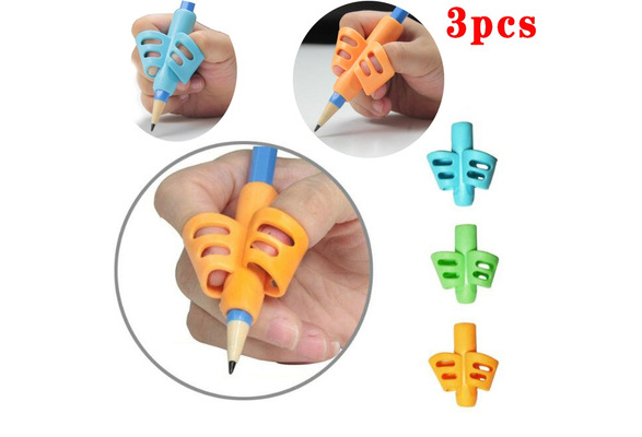 New Silicone Pencil Holder Pen Writing Aid Grip Posture Correction Tool 3PCS/Set 