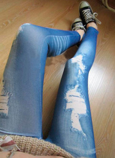 Blues, ripped, trousers, slimjegging