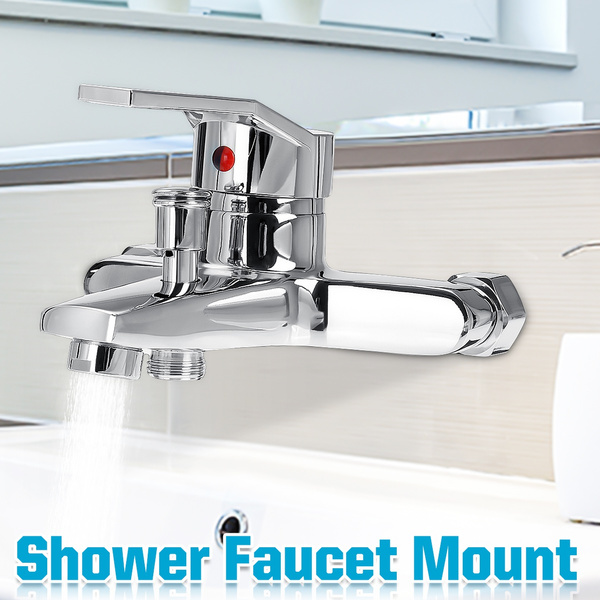 Hot And Cold Water Mixing Faucets Bathroom Bathtub Tub Shower Faucet Wall Mount Head Bath Faucet Valve Mixer Tap Wish