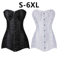 outwearcorset, white corset top, Fashion, gothic clothing