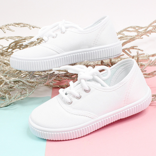 White canvas shoes outlet children's