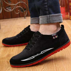 casual shoes, men's flats, leather shoes, leather