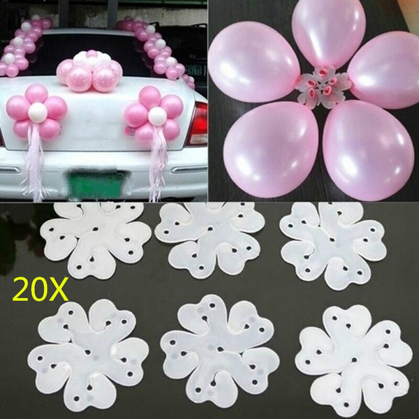 Set Plum Flower Shape Balloon Modeling Clip per Decorazioni per Feste Flower Balloon Clips Accessori per Palloncini Tellaboull 10PCS 