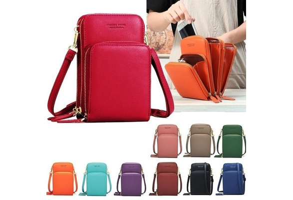 WITERY Women Pu Leather Shoulder Crossbody Bags Mini Messenger Bag  Cellphone Bags Wallet