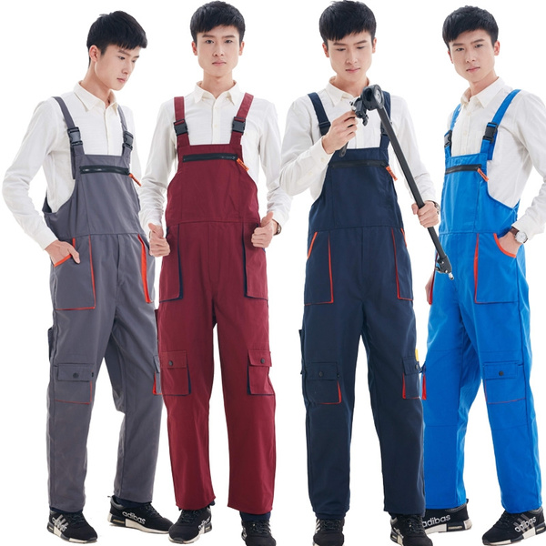 Men Women Bib Overalls Work Clothing 