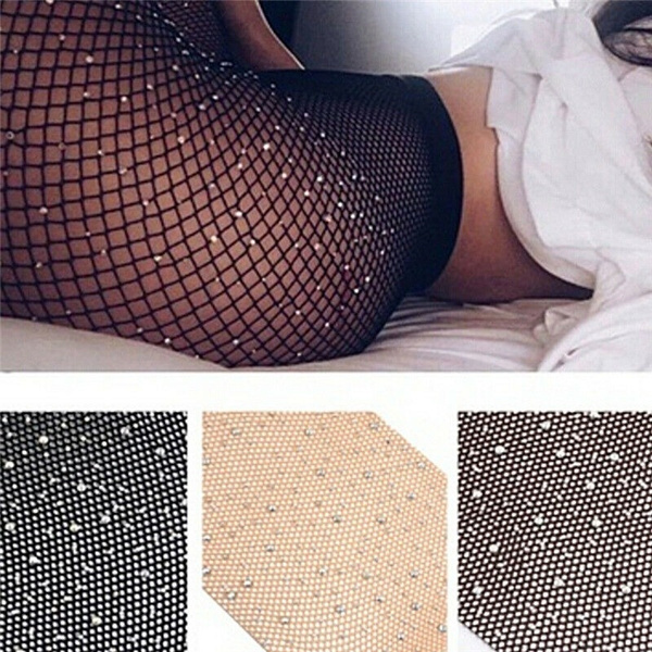 Womens Sexy Fishnet Tights Stockings Black Patterned Fish Net Socks  Pantyhose