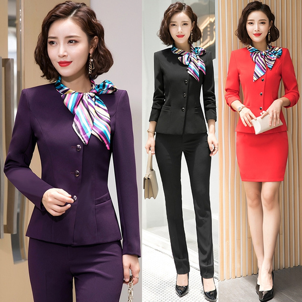 Trouser Suit  Suits for women, Work suits for women, Work wear women