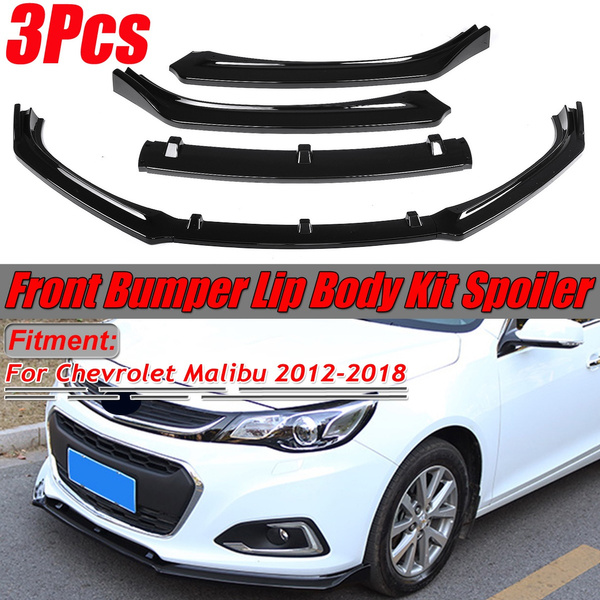 1 Set Front Bumper Lip Spoiler Splitter Body Kit For Chevrolet Malibu ...