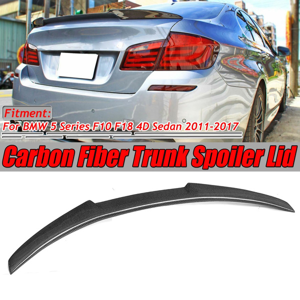 OE Sport Style Carbon Fiber Trunk Lid Spoiler Wing For BMW F10 M5 Sedan 2011-16