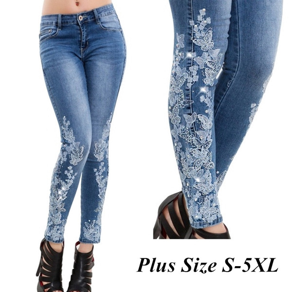 Plus Size S-5XL Women Stretch High 