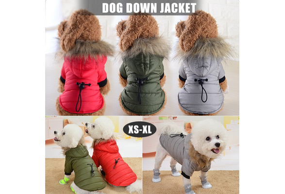 FidgetGear Pet Dog Soft Warm Vest Winter Clothes Jacket Puppy Chihuahua Cat Coat Costume Coffee XS