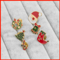 cute, enamelpinset, Christmas, Pins