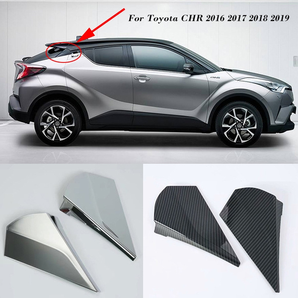 For Toyota C-HR CHR 2016 2017 2018 2019 ABS Chrome Carbon Fiber