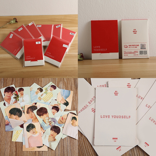 Kpop Bangtan Boys Bts World Tour Mini Photo Cards Official Same Love Yourself Lomo Cards Premium Photos Wish