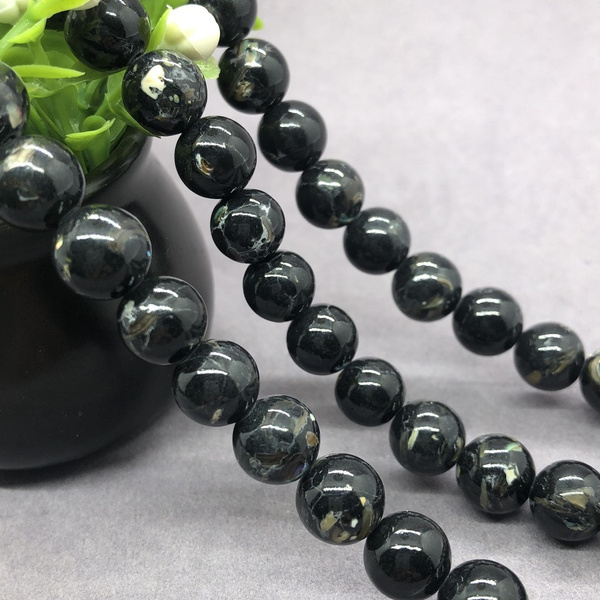 black mother of pearl beads